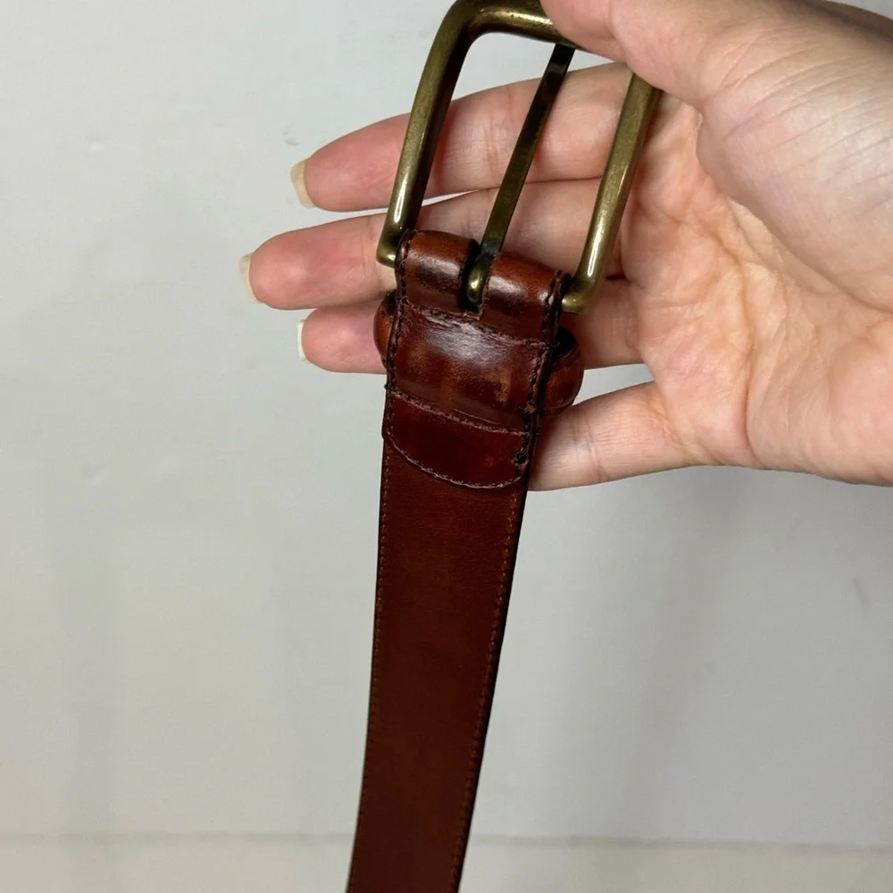 Vintage Coach Brown Leather Belt 36/90 Men’s